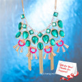Fashion Unique Design Emerald Crystal Sparkling Jewelry Necklace Gifts
